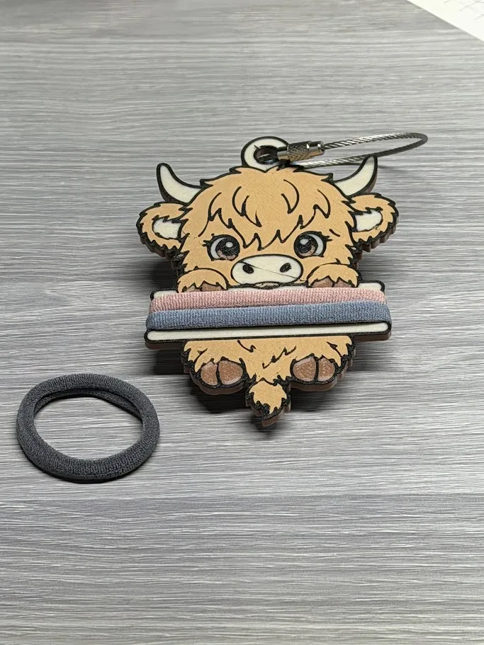 جاکلیدی نگهدارنده کش مو گاو پشمالو